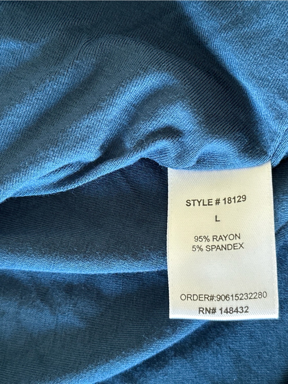 Women’s Be Cool Blue Long Sleeve Scoop Neck Shirt - Picture 6 of 7